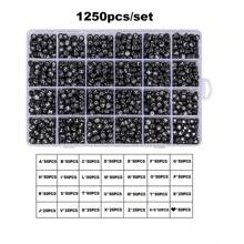 100/500/1250 Peças Contas Redondas De Alfabeto De Acrílico Para Pulseira, Colar, Brinco, Chaveiro, Corrente De Telefone, Tornozeleira E Outros Suprimentos De Fabricação De Joias Diy, Acessórios De Decoração Para Presentes De Aniversário/dia Dos Namorados/festa