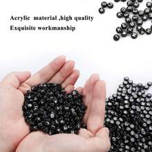 100/500/1250 Peças Contas Redondas De Alfabeto De Acrílico Para Pulseira, Colar, Brinco, Chaveiro, Corrente De Telefone, Tornozeleira E Outros Suprimentos De Fabricação De Joias Diy, Acessórios De Decoração Para Presentes De Aniversário/dia Dos Namorados/festa