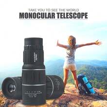 16x52 Adult Monocular Telescope With BAK-4 Prism And FMC Lens, Ideal For Bird Watching, Camping, And Hiking. - Black - View 9