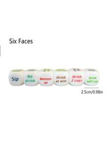 1pc English Drinking Dice Bar Ktv Entertainment Supplies - Multicolor - View 3