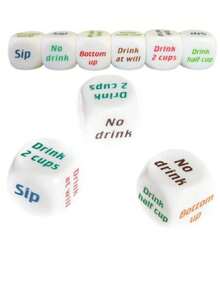 1pc English Drinking Dice Bar Ktv Entertainment Supplies - Multicolor - View 2