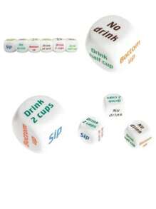 1pc English Drinking Dice Bar Ktv Entertainment Supplies - Multicolor - View 1