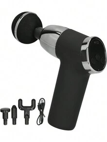 Massageador Pistola Elétrico Profissional Muscular Original - Preto - Visão 5