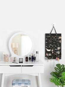 1 件毛氈掛袋耳環收納掛袋壁掛珠寶耳環項鍊戒指儲物,可容納 300 對,緊湊設計,柔軟材質,耳環架耳環展示懸掛收納盒適合女式女孩 - 彩色 - 查看 2