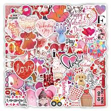 50pcs/Pack Valentine's Day Graffiti Stickers For Car, Luggage, Laptop - Multicolor - View 6