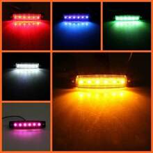 20 cái 12V-24V 3.8" 6 Led Mặt trước Ở phía sau Bên Người đánh dấu Chỉ báo Led Đèn Chỉ báo Đối với Ô tô/xe hơi Xe tải Đoạn phim giới thiệu Xe buýt - trắng - Xem 4
