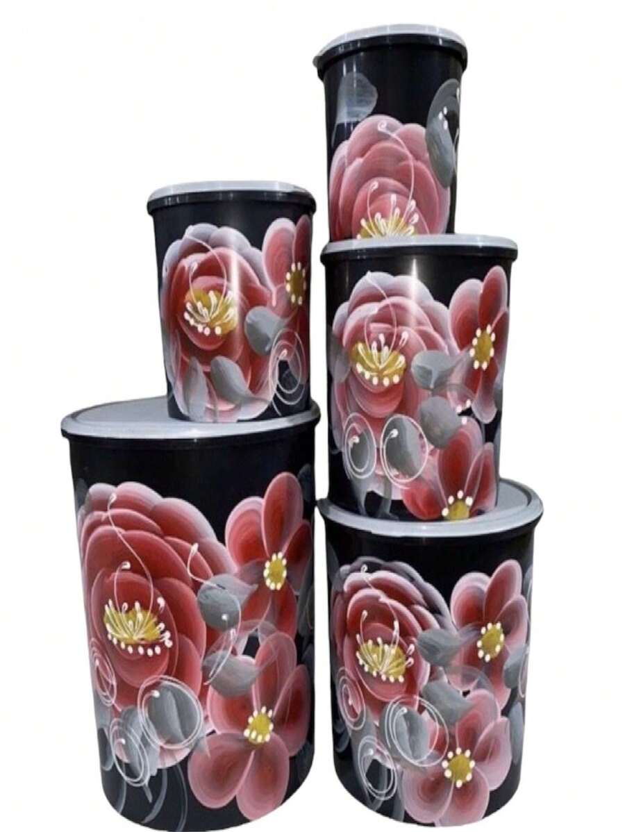 Coffee Storage Containers - Zwart - Bekijken 1