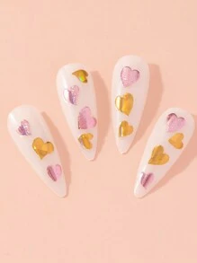 Multicolor Solid Love Stickers 8pcs - Multicolor - View 3