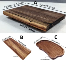 1 szt Drewno akacjowe Płyn do naczyń Z Dół Stoisko Dla Łazienka , Kuchnia , Świeca lub Roślina Wyświetlacz , Blat Dekoracje , Kabina prysznicowa Organizator I Przechowywanie Taca