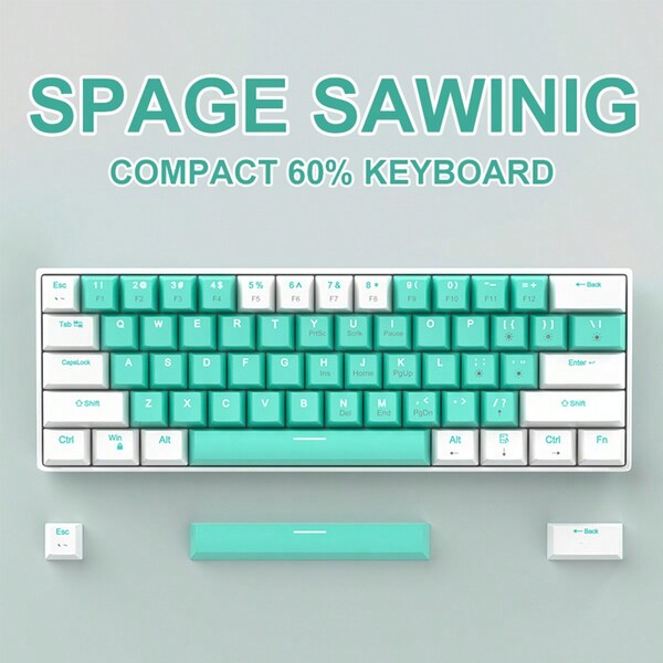 MageGee Star61 RGB Mechanical Gaming Keyboard HotSwappable Detachable