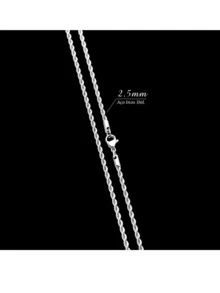 Men'S Necklace Sets - 銀色 - 查看 6