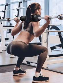 1件/條杠鈴肩墊,加厚款深蹲舉重泡棉頸墊,練肺、臀部和硬舉的健身運動訓練必備 - 黑色 - 查看 5