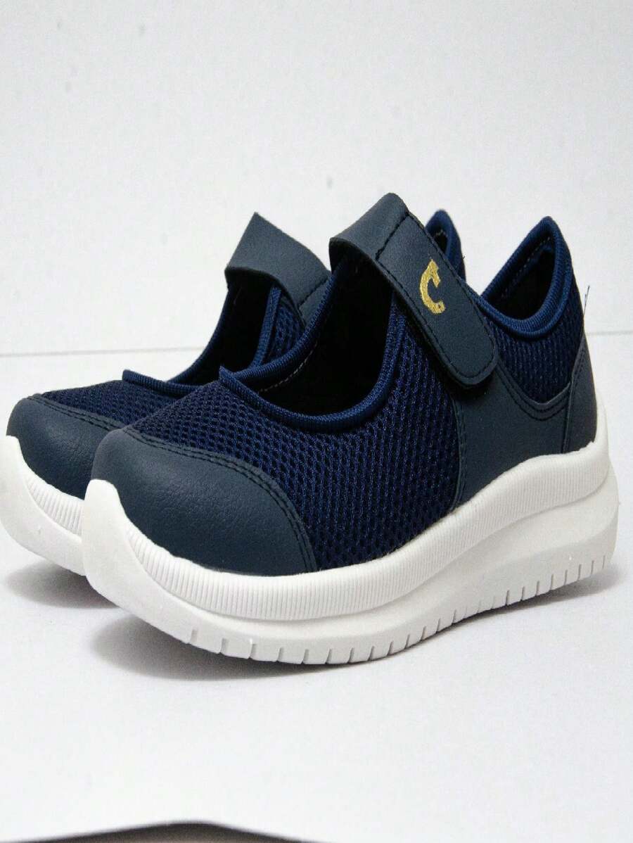 Women Wedge Sneakers - Navy Blue - View 1