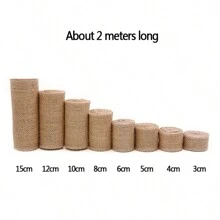 3-20CM Width 2M Natural Jute Roll Vintage Fabric Wedding Party Decorations Home Party DIY Decor Ribbon Supply Fast Delivery - Beige - View 3