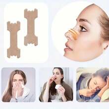 10pcs, Multifunctional Nose Expander, Nose Band Auxiliary Patch, Reducing Nasal Congestion - Apricot - View 5