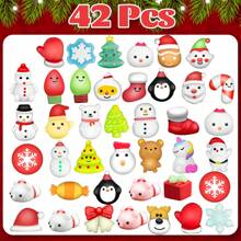 Mochi Squishy Toys For Toddlers, Mini Kawaii Squishies Bulk, Squishys Fidget Toys, Goody Bag Stuffers, Prizes For Classroom, Squishy Toys Bulk, Stress Relief Toys For Party Favors - 聖誕節主題 - 查看 3