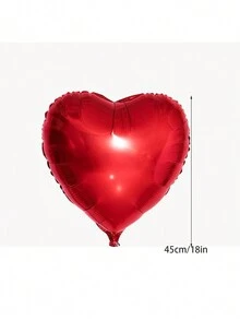 10 件 18 吋情人節心形氣球,婚禮紅色氣球,情人節派對,生日派對裝飾 - 紅色 - 查看 11