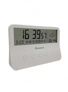 Relógio Despertador Digital de Mesa - A178 - Branco - Visão 1