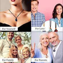 8 件水晶項鍊架繩,不含水晶,可調式空石項鍊架,石英石項鍊繩,適用於 Diy 珠寶製作配件（4 色） - 彩色 - 查看 4