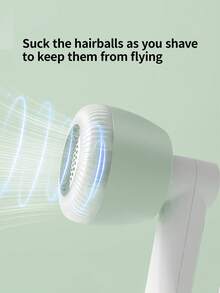 2 In 1 Portable Rechargeable Electric Lint Remover, LCD Fabric Shaver, Fabric Fuzz Remover, Electric Sweater Shaver Portable For Travel, Home Use - Effective Shaver For Clothes, Furniture, And Carpet - Includes Cleaning Brush - White - View 4