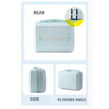 14 英寸化妆箱，便携式旅行化妆包，大容量洗漱用品收纳袋及旅行配件，小号化妆品收纳袋，旅行化妆箱及配件，化妆包，女士带手柄旅行洗漱包，多功能化妆包，适用于学校的化妆包，学校配件，学校用品 - 綠色 - 查看 6