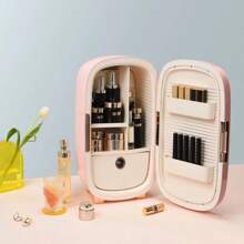 Cooluli Beauty 12L Makeup Fridge - Pink Mini Fridge For Skin Care Accessories, Cosmetics And Facial - Pink - View 2
