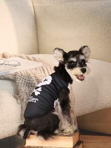 1pc Pet Vest With Printed Patterns For Cats And Dogs, Comfortable And Soft, All Seasons - Multicolor - View 3