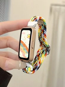 1pc Nylon Woven Elastic Adjustable Watch Band, Suitable For Band 9/8/7/6/Pro, Honor Band 7/6, With NFC