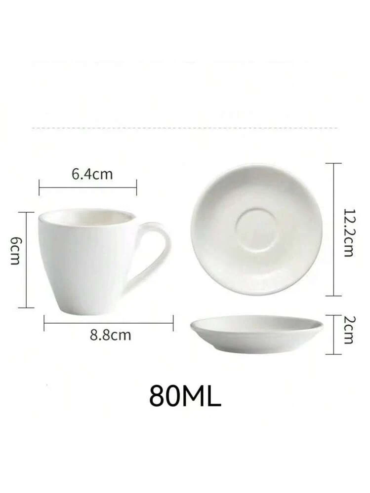 YNZUNMY Set Tazzine Caffè Con Piattino – Ceramica Colorata Da 80 Ml, Per Espresso E Latte