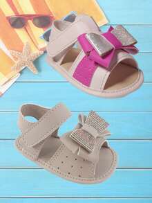 Baby Sandals - 藕粉色 - 查看 7
