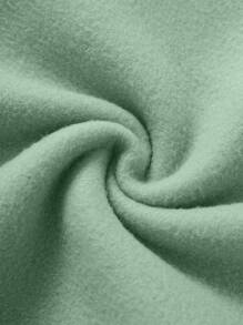 適合十幾歲女生的簡單可愛鴨子和字母印花休閒運動衫 - 綠色 - 查看 7