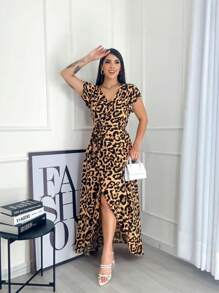 Women Dresses - Mocha Brown - View 1