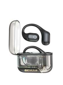 GENAI Wireless Earphones Open Wear Stereo BT5.3 Transparent Design Gorgeous & Portable, Ergonomic Design, Long Playtime Built-In Microphone ENC Call Noise Cancellation For TV Smart Phone Computer Laptop Sports - Black - View 14