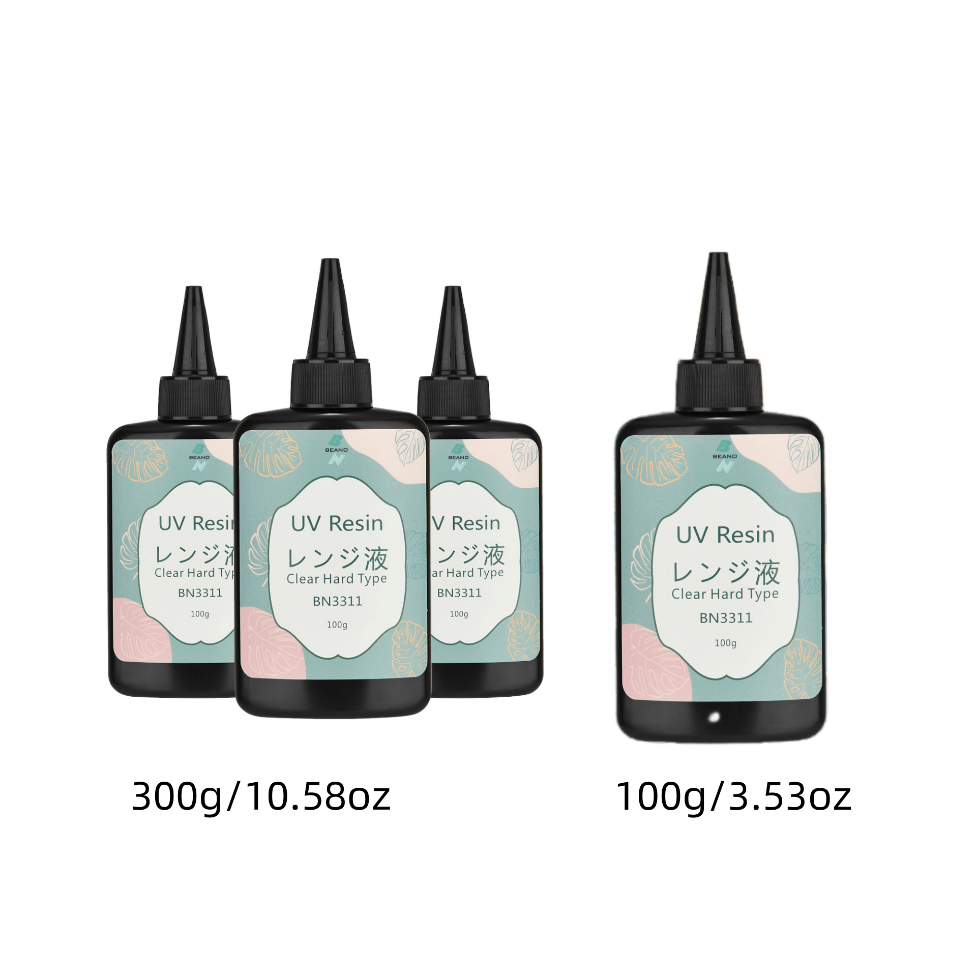 JDiction 1000g UV Resin, Ultra Clear Advanced Resins Solar Cure Hard UV Resin Kit For Jewelry Making, Casting And Coating & DIY Crafts