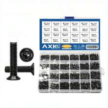 720pcs Countersunk Flat Head Phillips Small Mini Screw Set M1.4 M1.7 M2 M2.5 M3 Carbon Steel Computer Notebook Laptop Screws Kit - Multicolor - View 8