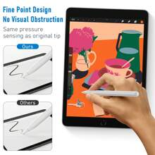 6pcs Durable Metal Pen Nibs- Compatible With Apple Pencil 1st/2nd Generation Gifts For Mother, Family, Friends, Birthday, Holiday Pen Accessories