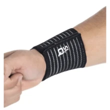 Protetor De Pulso Compressao Faixa Multiuso Musculacao Treino Kit 2 - Preto - Visão 2