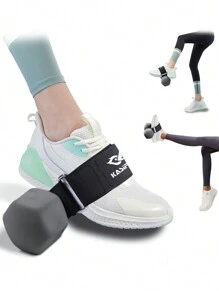 kasifei Adjustable Dumbbell Strap Weighted Ankle Weights Used For Shin Training, Leg Curling, Lifting, Stretching, Strength Training, Foot Ring Buckle