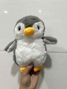 1 件企鵝毛絨玩具娃娃玩偶仿真企鵝玩具海洋生物企鵝玩俱生日禮物節日禮物聖誕禮物 - 灰色 - 查看 2