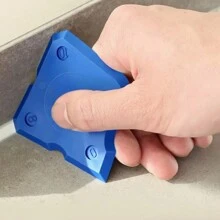 4pcs Caulking Tool Kit, Silicone Joint Sealant Spreader Spatula Scraper, Edge Repair Tools, Floor Tile Edges Cleaner - Blue - View 1