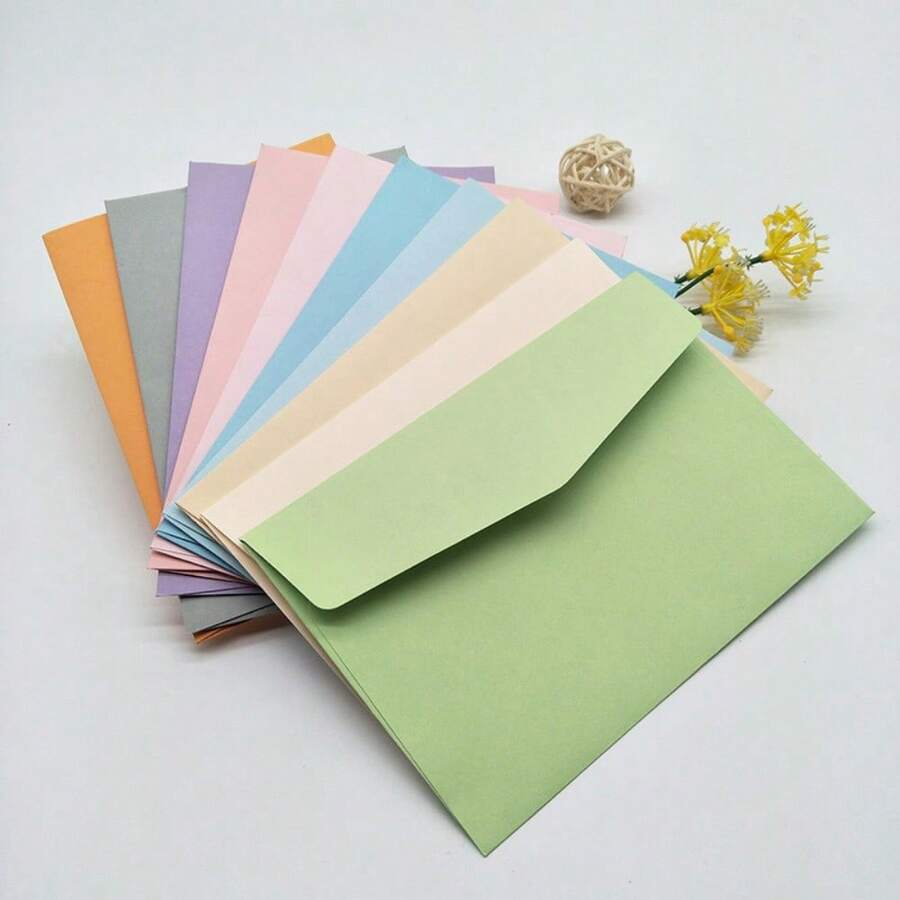 50 cái Nhiều màu Dễ thương & Đơn giản Phong cách ins Phong thư , Lãng mạn Văn phòng phẩm Giấy Cái túi - 50 sợi tóc nhiều màu - Xem 1