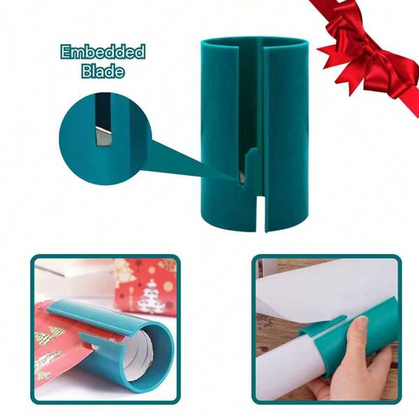 1Pc Little Gift Wrap Cutter,Holiday Wrapping Paper Cutter,Easy To Grip