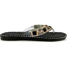 Shendy Vendy Elegant Sandal With Shiny Crystals Rhinestones - Black - View 3