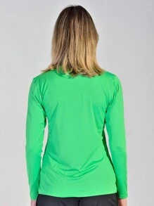 Women Sports Tees & Tanks - Lime Green - View 3