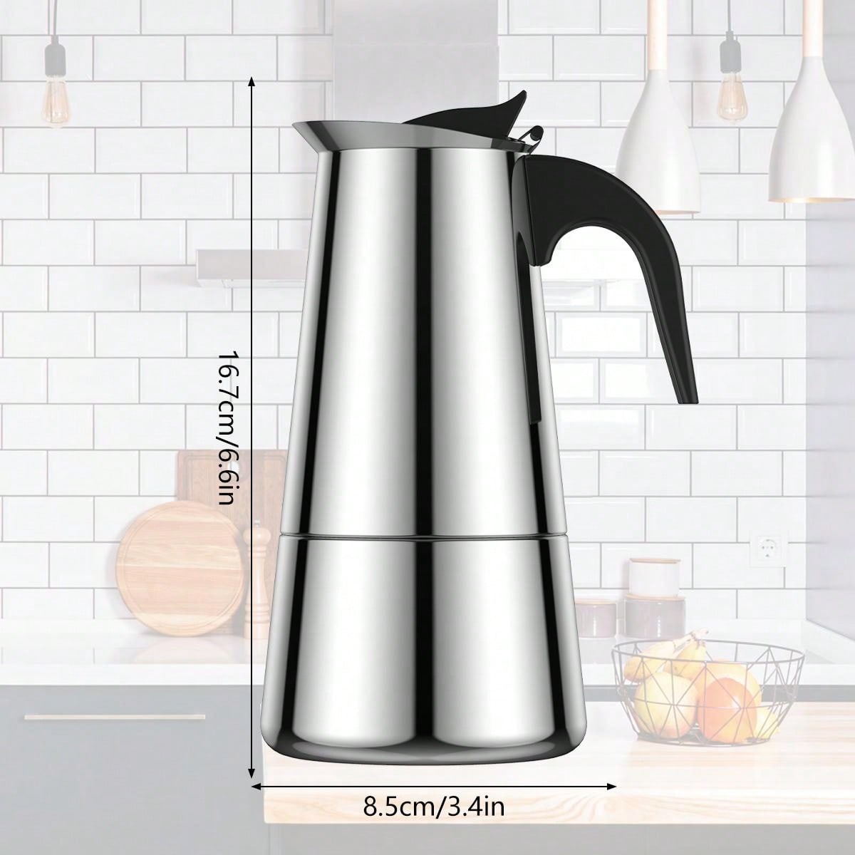 Espresso Maker Induction Coffee Maker Stainless Steel Stovetop Coffee