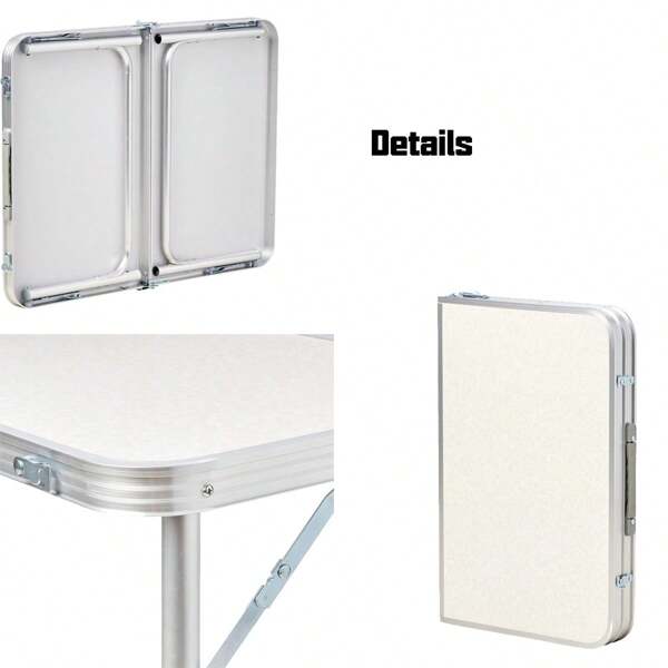 Folding Table Lightweight Adjustable Portable Folding Aluminum Camp