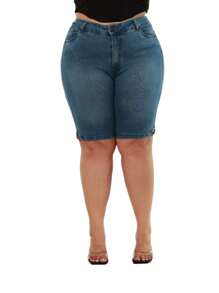 Women Shorts - Màu xanh bụi bặm - Xem 1