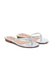 Women Flat Sandals - Bạc - Xem 1