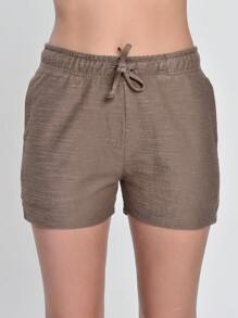 Women Sports Shorts - 鏽棕色 - 查看 1