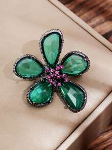 1入組復古滴油昆蟲蜻蜓胸針高級鑽石蜜蜂胸針晶體胸針 - 彩色 - 查看 17